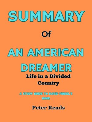 cover image of SUMMARY    of  AN AMERICAN DREAMER